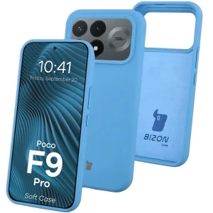 Silikonowe etui Bizon Soft Case do Xiaomi POCO F9 Pro, niebieskie