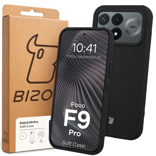 Silikonowe etui Bizon Soft Case do Xiaomi POCO F9 Pro, czarne (7/7)