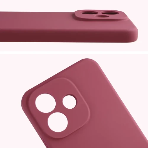 Silikonowe etui Bizon Soft Case do Xiaomi Redmi Note 17 Pro 5G, ciemnofioletowe (5/7)