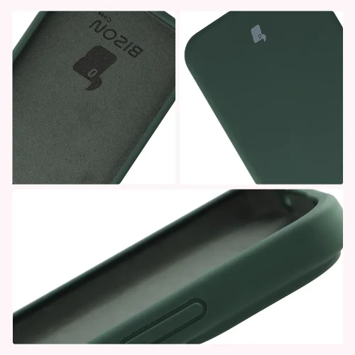 Silikonowe etui Bizon Soft Case do Xiaomi Redmi Note 17 Pro 5G, ciemnozielone (6/7)