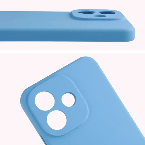 Silikonowe etui Bizon Soft Case do Xiaomi Redmi Note 17 Pro 5G, niebieskie (5/7)