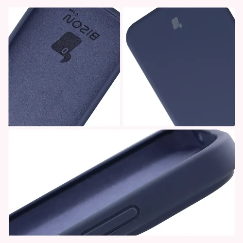 Silikonowe etui Bizon Soft Case do Xiaomi Redmi Note 17 Pro 5G, ciemnoniebieskie (6/7)