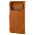 Etui z klapką Bizon Case Pocket do Xiaomi POCO F9 Ultra, brązowe (4/6)