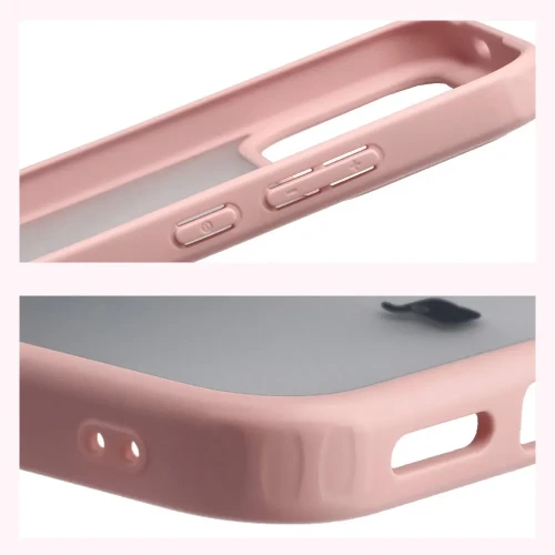 Etui + szkło hartowane Bizon Angelo Pack do Xiaomi POCO F9 Pro, półprzezroczyste z jasnoróżową ramką (5/8)