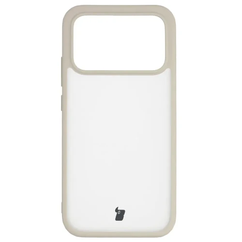 Etui Bizon Case Angelo do Xiaomi POCO F9 Pro, półprzezroczyste z beżową ramką (2/6)