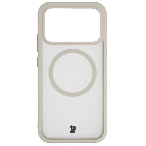 Etui z pierścieniem magnetycznym Bizon Case MatteO do Xiaomi POCO F9 Pro, przydymione-beżowe (2/7)