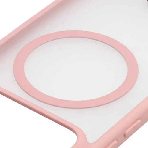 Etui z pierścieniem magnetycznym Bizon Case MatteO do Xiaomi POCO F9 Pro, przydymione-jasnoróżowe (3/7)