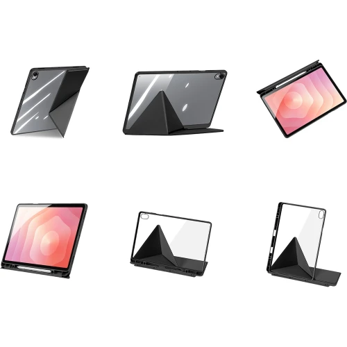 Etui z klapką Dux Ducis Magi do Galaxy Tab S12 Plus, czarne (4/12)