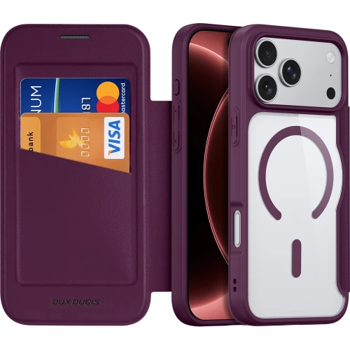 Etui Dux Ducis Skin X Pro Magnetic do iPhone 18 Pro Max / 17 Pro Max do MagSafe, burgundowe (1/11)