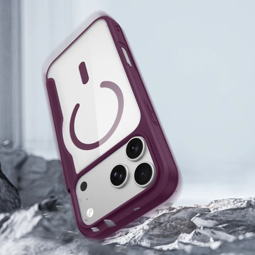 Etui Dux Ducis Skin X Pro Magnetic do iPhone 18 Pro Max / 17 Pro Max do MagSafe, burgundowe (9/11)