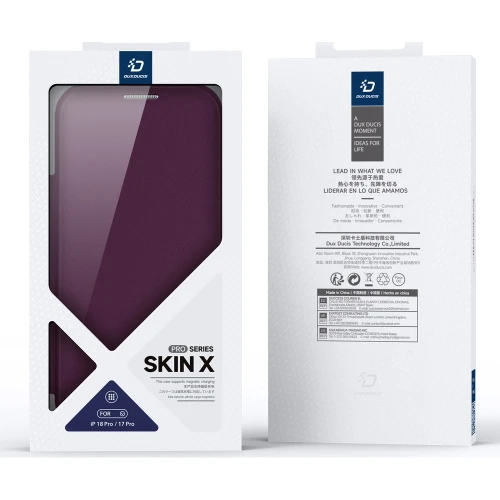 Etui Dux Ducis Skin X Pro Magnetic do iPhone 18 Pro Max / 17 Pro Max do MagSafe, burgundowe (11/11)
