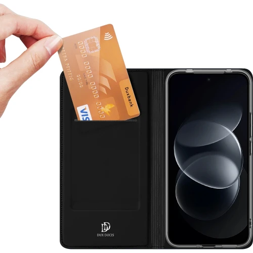 Etui z klapką Dux Ducis Skin Pro do Xiaomi Redmi Note 17 4G/5G, czarne (1/11)