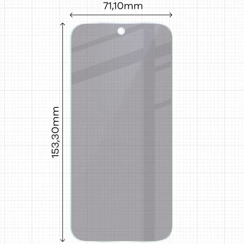 Prywatyzujące szkło hybrydowe Bizon Hybrid Shadow do OPPO Find X10, matowe (2/6)