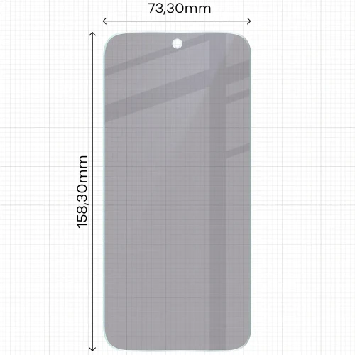 Prywatyzujące szkło hybrydowe Bizon Hybrid Shadow do OPPO Find X10 Pro Max, matowe (2/6)