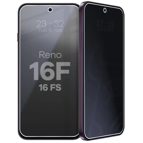 Prywatyzujące szkło hybrydowe Bizon Hybrid Shadow do Oppo Reno16 F / Reno16 FS, matowe (6/6)