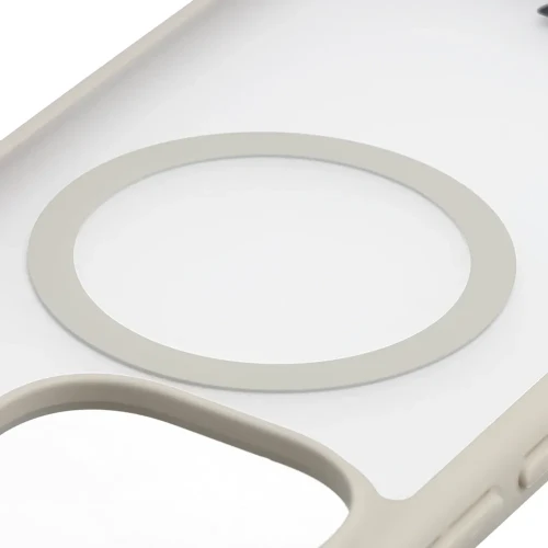 Etui z pierścieniem magnetycznym Bizon Case MatteO do Xiaomi Redmi Note 17 4G/5G, przydymione-beżowe (3/7)