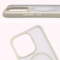 Etui z pierścieniem magnetycznym Bizon Case MatteO do Xiaomi Redmi Note 17 4G/5G, przydymione-beżowe (4/7)