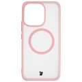 Etui z pierścieniem magnetycznym Bizon Case MatteO do Xiaomi Redmi Note 17 4G/5G, przydymione-jasnoróżowe (2/7)