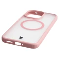 Etui z pierścieniem magnetycznym Bizon Case MatteO do Xiaomi Redmi Note 17 4G/5G, przydymione-jasnoróżowe (6/7)