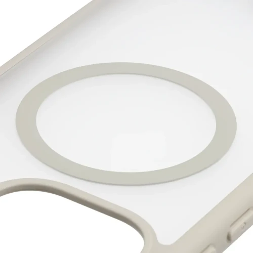 Etui z pierścieniem magnetycznym Bizon Case MatteO do Xiaomi Redmi Note 17 Pro 5G, przydymione-beżowe (3/7)