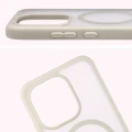 Etui z pierścieniem magnetycznym Bizon Case MatteO do Xiaomi Redmi Note 17 Pro 5G, przydymione-beżowe (4/7)