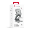 Ładowarka indukcyjna 3w1 Forcell F-Energy AluFold Pro, Qi2.2 do MagSafe, 25W, srebrna (4/5)