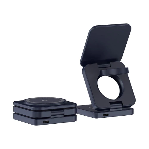 Ładowarka indukcyjna 3w1 Forcell F-Energy AluFold Pro, Qi2.2 do MagSafe, 25W, gratanowa (2/5)