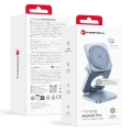 Ładowarka indukcyjna 3w1 Forcell F-Energy AluFold Pro, Qi2.2 do MagSafe, 25W, niebieska (5/5)