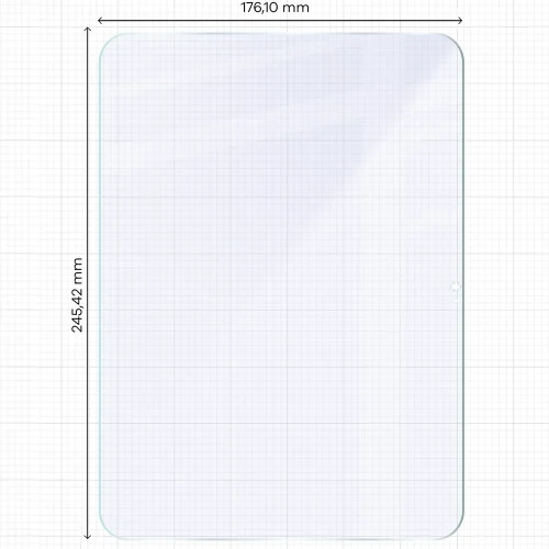 2x Szkło hybrydowe z eko aplikatorem Bizon Eplikator Tab Hybrid Mule do Apple iPad 11 A16 2025 (2/5)