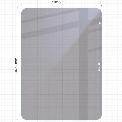 2x Prywatyzujące szklo hybrydowe z eko aplikatorem Bizon Eplikator Tab Hybrid Shadow do Apple iPad 11 A16 2025 (2/5)