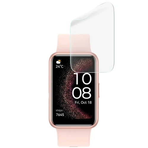 Folia ochronna na ekran zegarka Bizon Watch Film HydroFlex do Huawei Watch Fit SE, 6 sztuk (5/5)