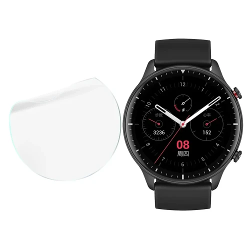 Folia ochronna na ekran zegarka Bizon Watch Film HydroFlex do Amazfit GTR 2, 6 sztuk (4/5)