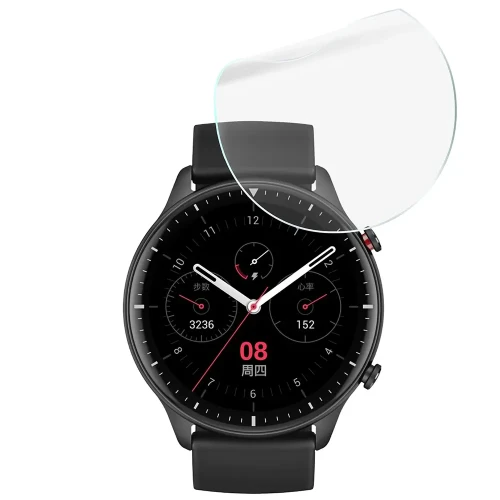 Folia ochronna na ekran zegarka Bizon Watch Film HydroFlex do Amazfit GTR 2, 6 sztuk (5/5)