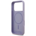 Etui Karl Lagerfeld Silicone Karl & Choupette Ring do MagSafe do iPhone 18 Pro / 17 Pro, fioletowe (7/8)