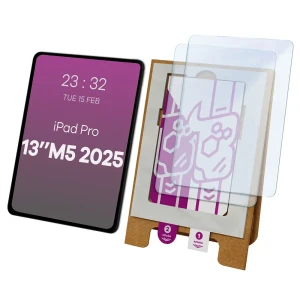 2x Szkło hybrydowe z eko aplikatorem Bizon Eplikator Tab Hybrid Mule do Apple iPad Pro 13 M5 2025