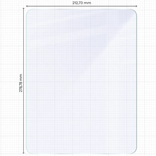 2x Szkło hybrydowe z eko aplikatorem Bizon Eplikator Tab Hybrid Mule do Apple iPad Pro 13 M5 2025 (2/5)