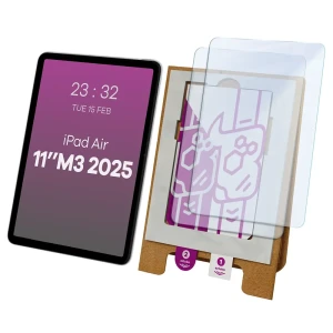 2x Szkło hybrydowe z eko aplikatorem Bizon Eplikator Tab Hybrid Mule do Apple iPad Air 11 M3 2025
