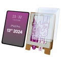 2x Szkło hybrydowe z eko aplikatorem Bizon Eplikator Tab Hybrid Mule do Apple iPad Pro 13 M4 2024 (1/5)