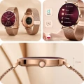 Smartwatch 3mk Altora Vivid Lady, Bluetooth 5.4, IP68, złoty z wymiennym różowym paskiem (2/14)