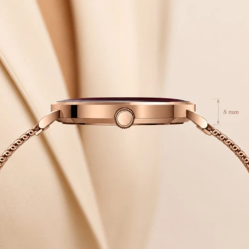 Smartwatch 3mk Altora Vivid Lady, Bluetooth 5.4, IP68, złoty z wymiennym różowym paskiem (9/14)