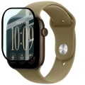 Szkło hybrydowe Bizon Watch Glass Edge Hybrid dla Apple Watch Series 12 42mm, czarne (3/5)