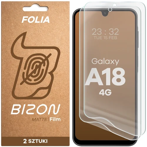 Folia matowa Bizon Film Matte Duo do Galaxy A18 4G, 2 sztuki (1/5)