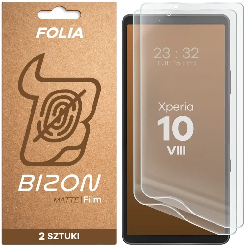 Folia matowa Bizon Film Matte Duo do Sony Xperia 10 VIII, 2 sztuki (1/5)