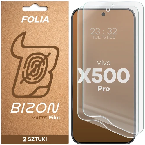 Folia matowa Bizon Film Matte Duo do Vivo X500 Pro, 2 sztuki (1/5)