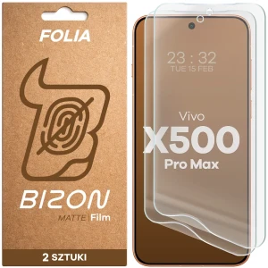 Folia matowa Bizon Film Matte Duo do Vivo X500 Pro Max, 2 sztuki