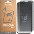 Prywatyzujące szkło hartowane Bizon Glass Clear Shadow Duo do iPhone 18 Pro, przyciemniane, 2 sztuki (1/4)