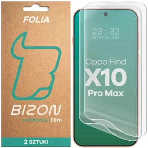 Folia hydrożelowa na ekran Bizon Film Hydrogel Front Duo do OPPO Find X10 Pro Max, 2 sztuki