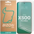 Folia hydrożelowa na ekran Bizon Film Hydrogel Front Duo do Vivo X500 Pro Max, 2 sztuki (1/5)
