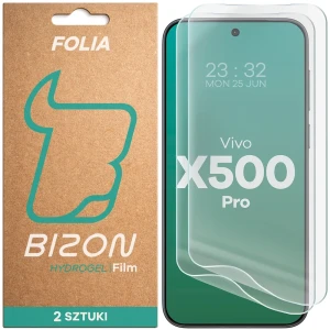 Folia hydrożelowa na ekran Bizon Film Hydrogel Front Duo do Vivo X500 Pro, 2 sztuki