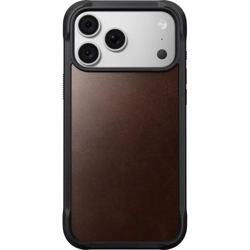 Etui ze skóry naturalnej Nomad Rugged Leather Horween Series do MagSafe do iPhone 18 Pro Max / 17 Pro Max, rustykalne brązowe (2/7)